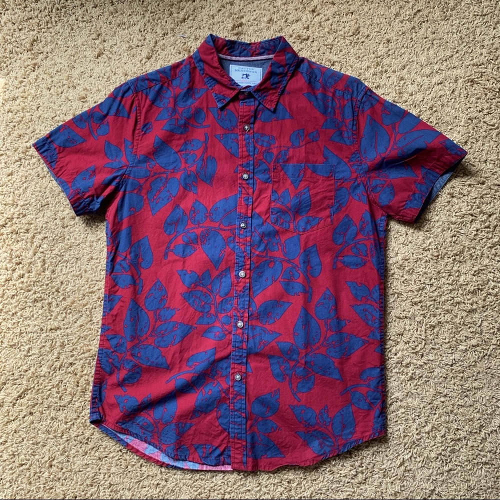 Floral Short-Sleeve Button Down